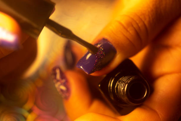 Nail salon closeup photograph.