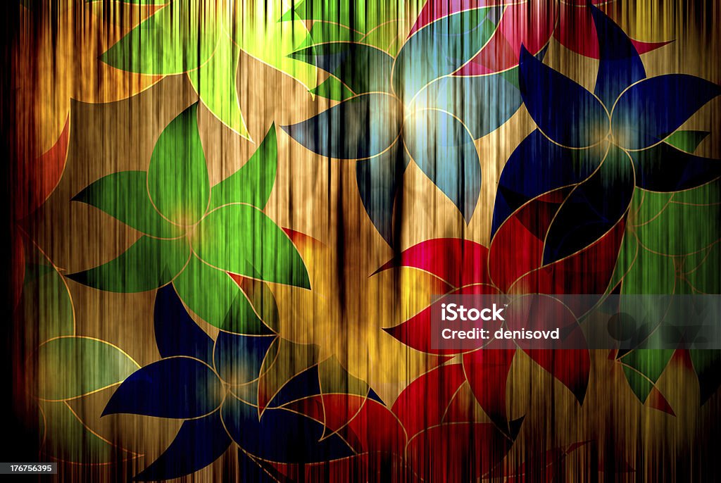 Fiori sulla Tenda - Illustrazione stock royalty-free di Affettuoso