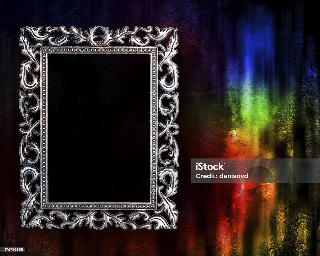 frame on a glowing grunge background Art Museum stock illustration