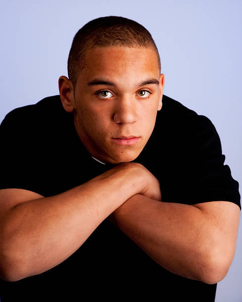 Mixed Race Teenage Boy