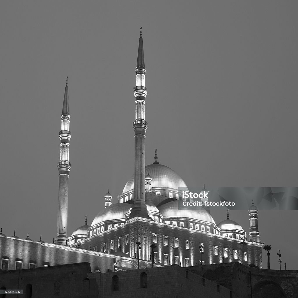 Cairo Mosque "The mosque of Muhammad Ali on the Citadel illuminated at dusk - Cairo, Egypt." Cairo Stock Photo
