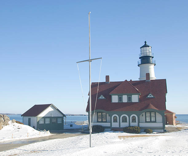 istock Portland Head Lighthouse in snow 176760611