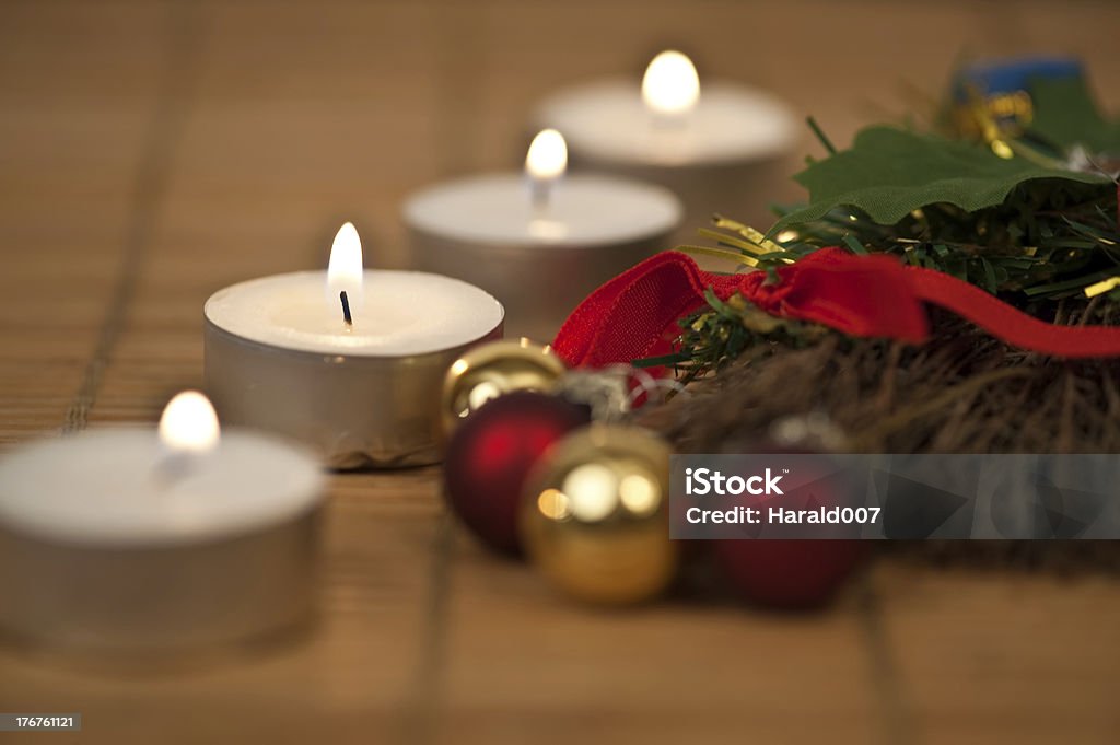 Teelichter - Lizenzfrei Advent Stock-Foto