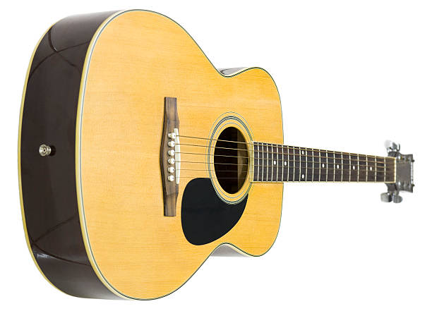 istock Wooden acoustic folk guitar 176761150