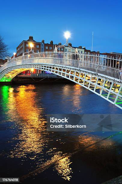 Hapenny Bridge In Dublin Stock Photo - Download Image Now - Dublin - Ireland, City, Ha'penny Bridge