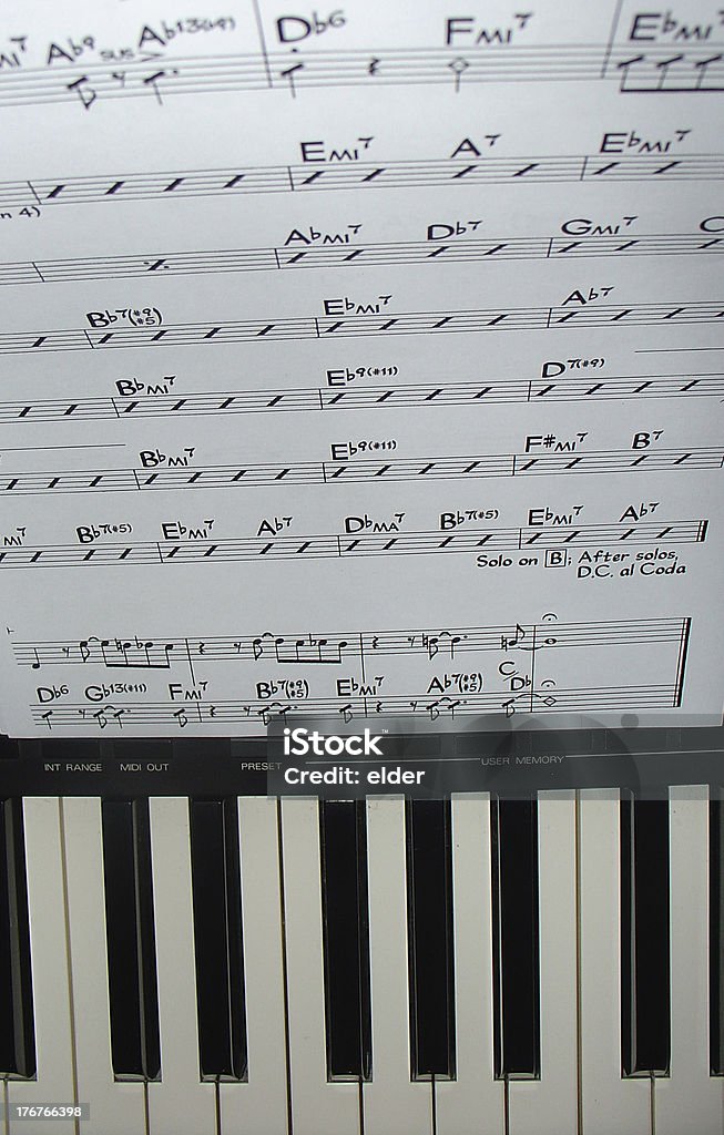 Pontuação com teclado - Foto de stock de Johann Sebastian Bach royalty-free