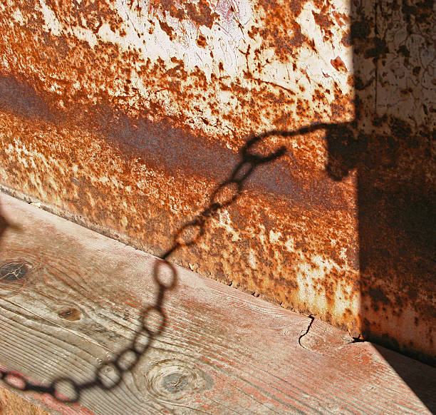 Rusty Rail stock photo