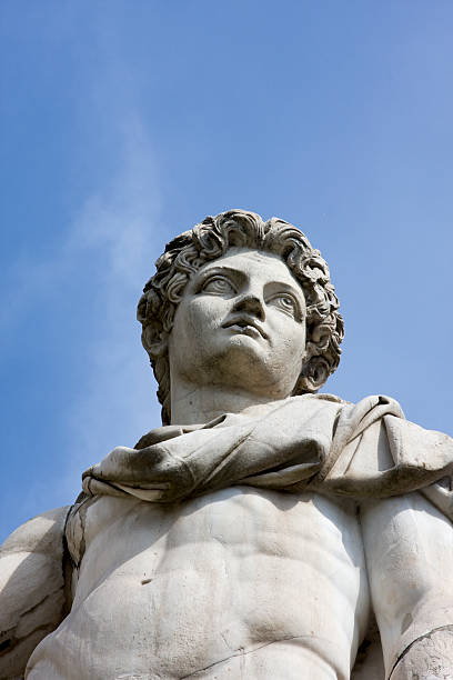istock Roman statue in the Blue Sky 176766684