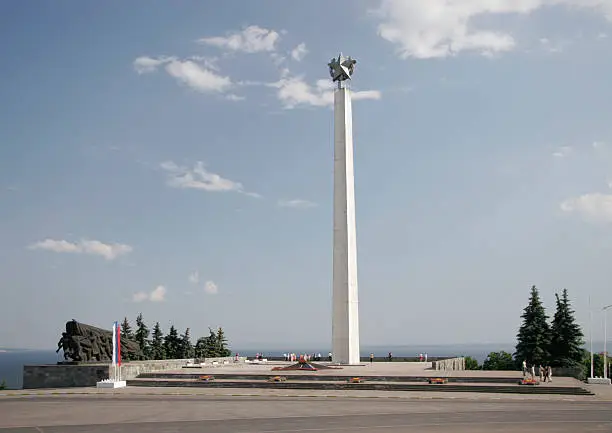 Monument (Obelisk) Eternal Glory on the square 30-years anniversary of victory of the Great Patriotic War in Ulyanovsk