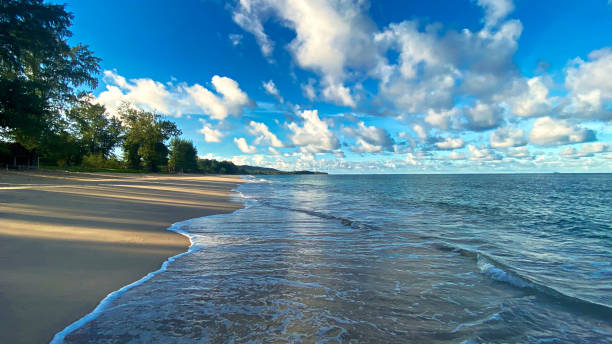 istock Beautiful tropical beach and ocean 1767675139