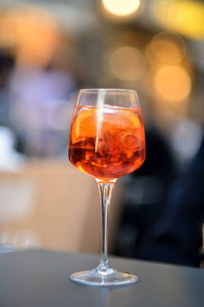 istock Vibrant glass of alcohol positioned on a tabletop in a restaurant setting 1767679954