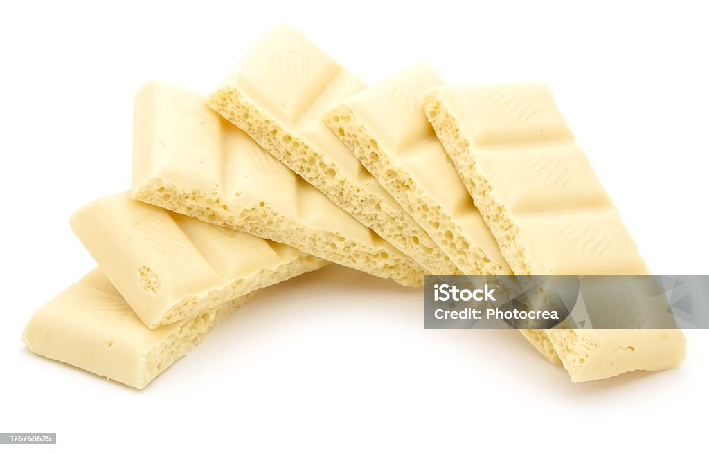 Poroso Cioccolato bianco - Foto stock royalty-free di A forma di blocco