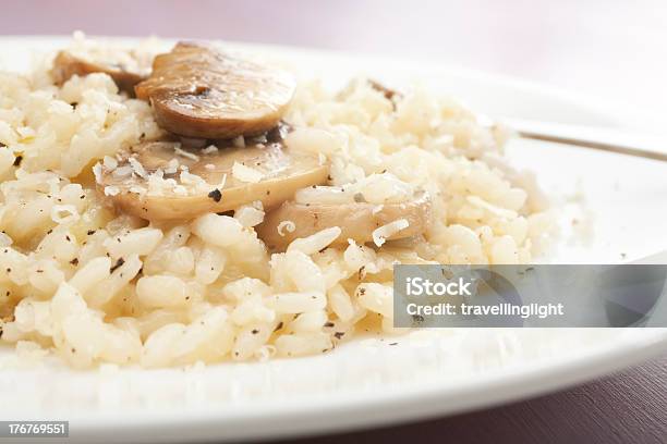 Mushroom Risotto Stock Photo - Download Image Now - Close-up, Copy Space, Edible Mushroom