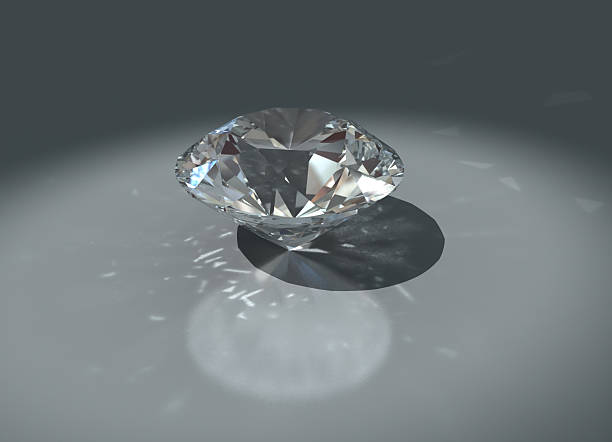 istock 3D jewelry, brilliant cut white diamond 176769606