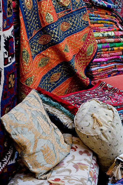 Carpets in Grand Bazaar stock photo