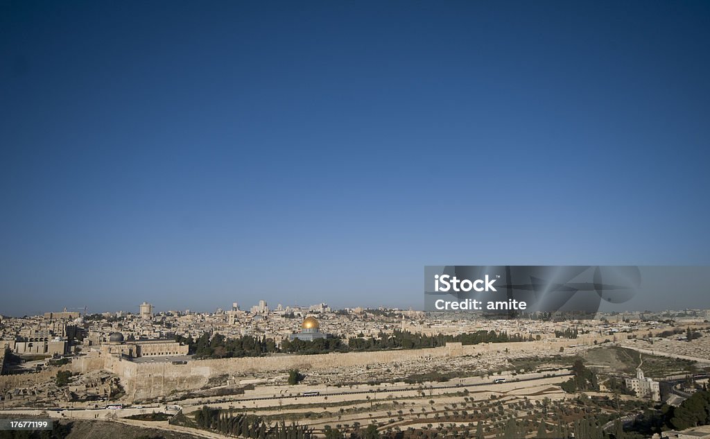 Jerusalén antigua city scape - Foto de stock de Acontecimientos en las noticias libre de derechos