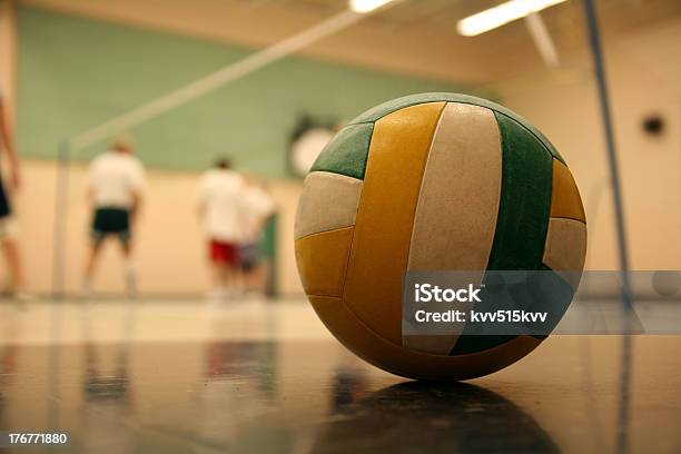 Volleyball 002 Ball Stockfoto und mehr Bilder von Volleyball - Spielball - Volleyball - Spielball, Alt, Berühren