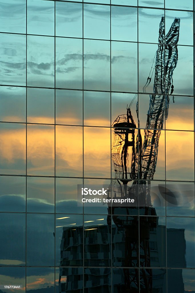 Crane zeigt sich im Preis - Lizenzfrei Abenddämmerung Stock-Foto