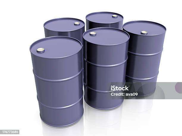 Oil Drums Stock Photo - Download Image Now - Barrel, Crude Oil, Drum - Container