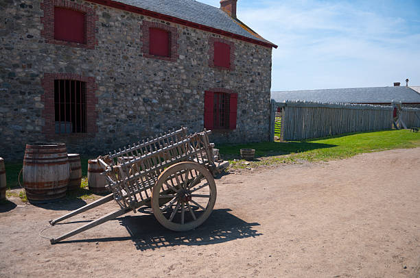 istock Antique Cart and Building 176774027