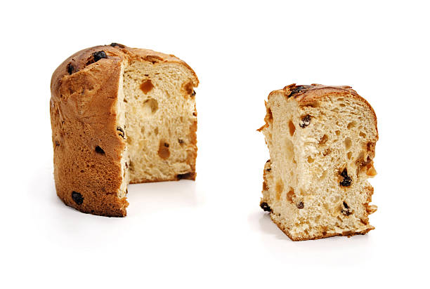 panettone i warstw - fruitcake christmas cake cake raisin zdjęcia i obrazy z banku zdjęć