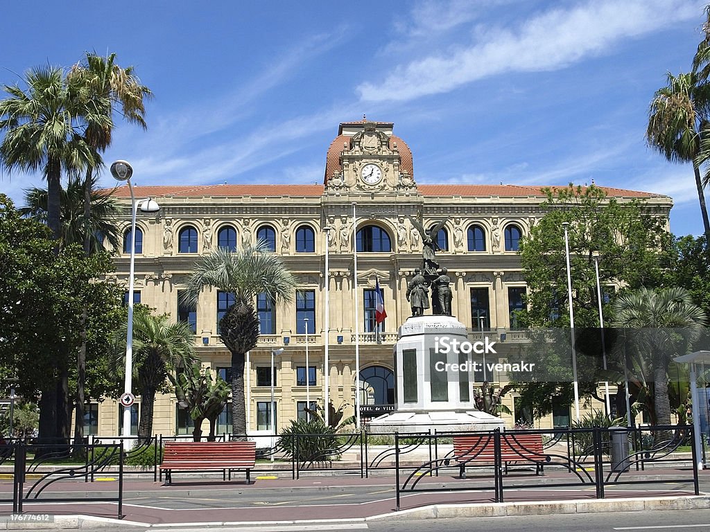 Cannes-Hotel de Ville - Zbiór zdjęć royalty-free (Alpy)