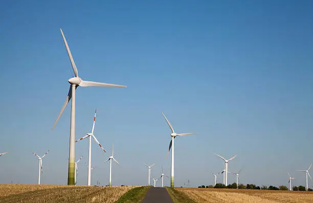Alternative wind-park build for creating renewable energy. 