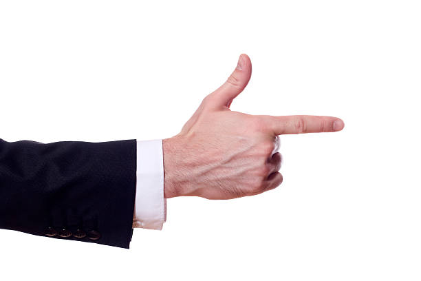 istock pointing business man hand, isolated on white background 176775766