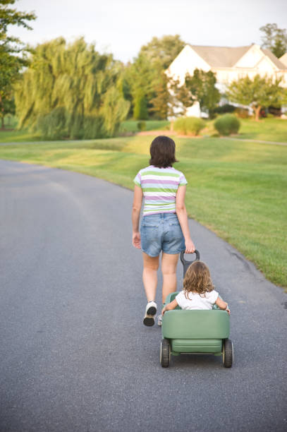 istock Mother Daughter Walk Though A Nice Neighborhood 176775825
