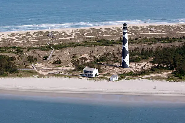 Photo of Cape Lookout Lighthouse Aerial