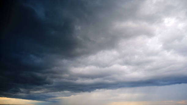 istock Dark storm clouds of the evening sky after heavy rain 1767769014