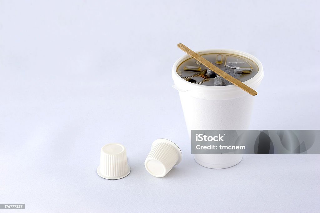 Styrofoam Coffee Cup - Lizenzfrei Polystyrol Stock-Foto