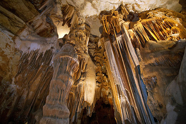 beautiful caves stock photo