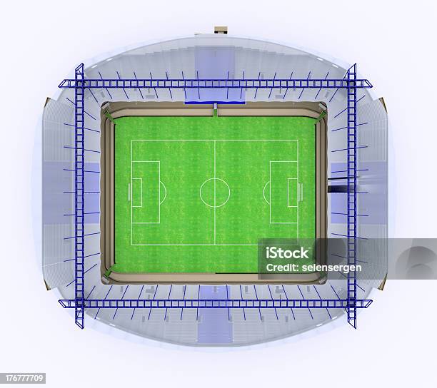 풋볼 경기장 0명에 대한 스톡 사진 및 기타 이미지 - 0명, 건축, 디지털 생성 이미지