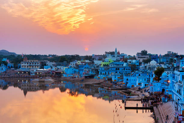 istock Pushkar Holy Lake at sunset, India 1767777468