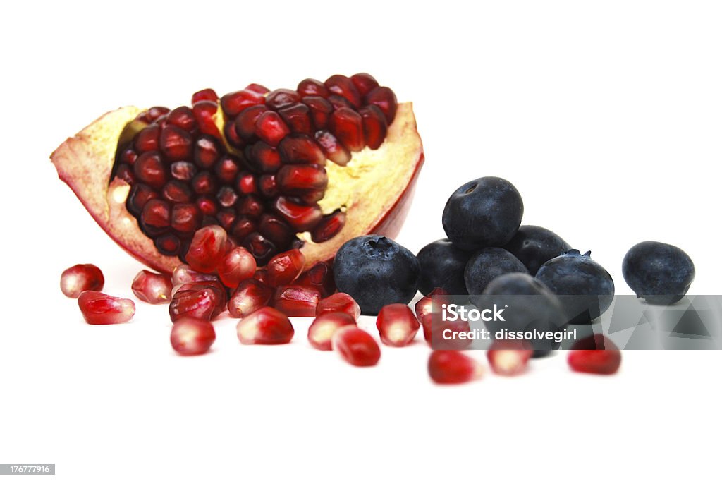 Superfruits no fundo branco - Foto de stock de Romã royalty-free