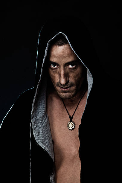 istock Young man showing roughness wearing hooded jacket 176777963