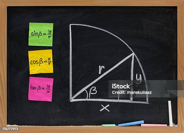 Trigonometric Функции Определение Blackboard — стоковые фотографии и другие картинки Без людей - Без людей, Белый, Встреча