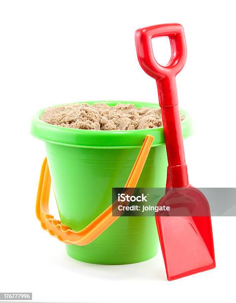 Bucket And Spade Stock Photo - Download Image Now - Sand Pail and Shovel, Bucket, Shovel