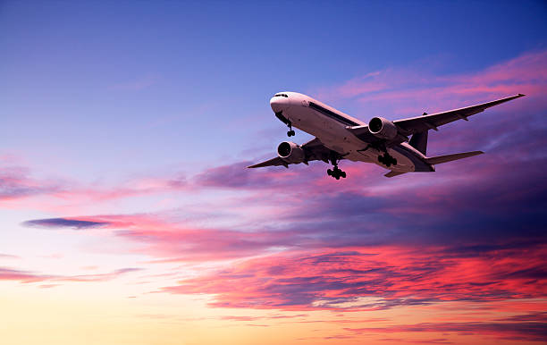 istock Commercial Aircraft in Bright  Twilight Sky 176778205