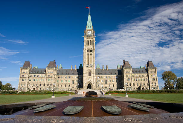 istock The Parliament of Canada and heroes flame 176778281
