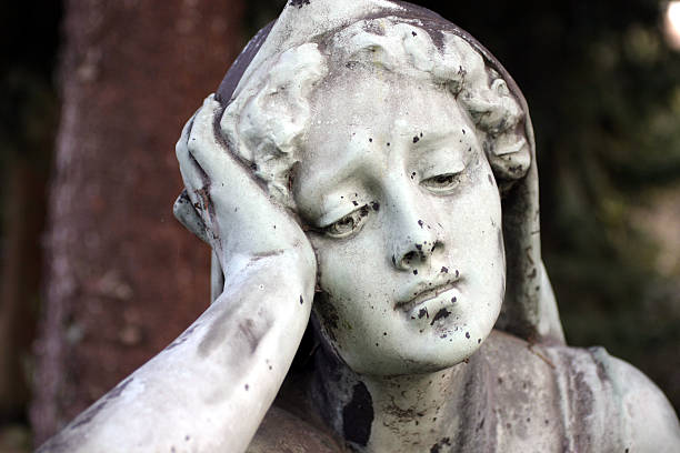 Statua Cimitero - foto stock