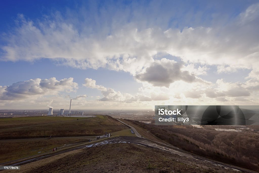 Zone industrielle avec grandes minier et de Power Plant - Photo de Panoramique libre de droits