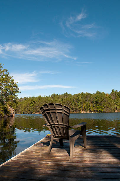 istock Dock Chair at the Lake 176779121