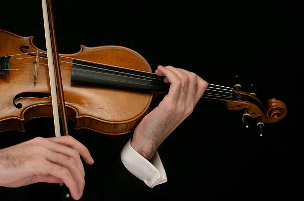 violine musiker - concertmaster stock-fotos und bilder