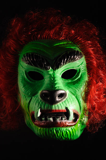 istock Antique Halloween French Mask on Black 176779306