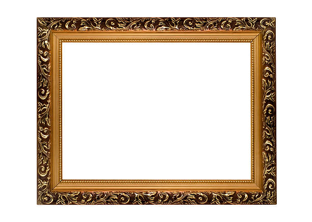 istock Horizontal golden Frame for picture or portrait 176779366