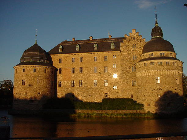 Castelo de Örebrosweden.kgm - fotografia de stock