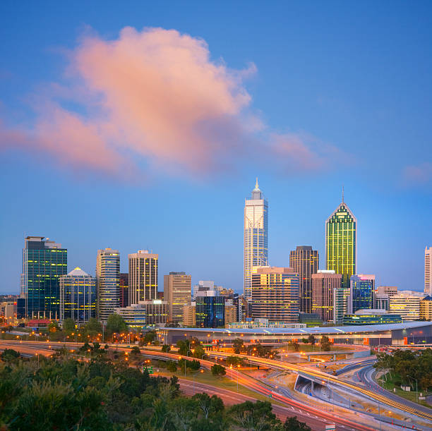 istock Perth Skyline at Twilight Western Australia Square 176780226