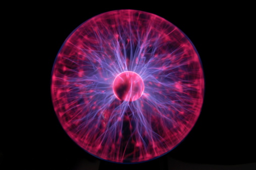 A plasma ball in all its glory.